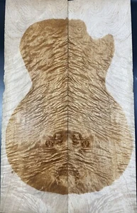 9.5mm Electric Guitar Top Set 5A Figure Quilted Maple Wood Luthier Supply - Picture 1 of 4