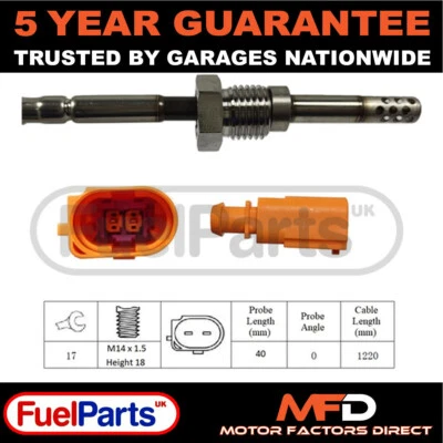 FuelParts Exhaust Gas Temperature Sensor For Audi Q7 VW Touareg 3.0 TDi #1 - Image 1 of 2