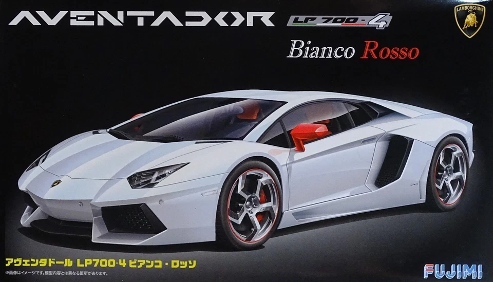 FUJIMI LAMBORGHINI AVENTADOR LP700-4 BIANCO ROSSO Scala 1/24 Cod.12564 - Immagine 1 di 1