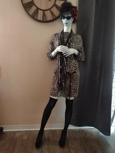 Vintage 80s  dress Sz 4 animal print - Picture 1 of 3