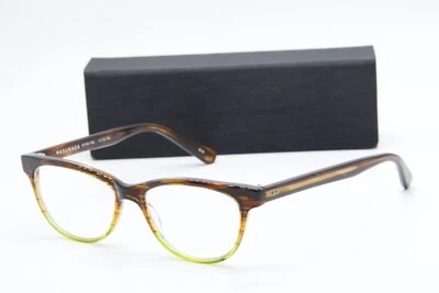 NEW MASUNAGA KOKI 046 HAVANA GREEN AUTHENTIC EYEGLASSES W/CASE 51-16 - Image 1 of 3