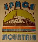 Walt Disney World Herren Retro-Stil Space Mountain Shirt Gr. M beige kurzärmelig