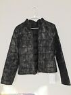 Guess Collection Black Real Feather Puffer Jacket Size M Girls