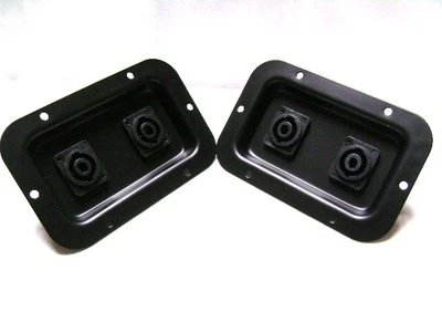 (2) Two Jack Plates with Dual SpeakON NL4 for PA Speakers / Cabinets - Image 1 of 4