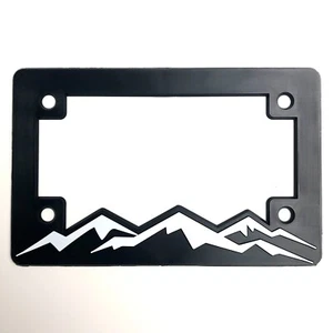 WhiteCap Mountains Motorcycle License Plate Frame Tag Bracket - Picture 1 of 3