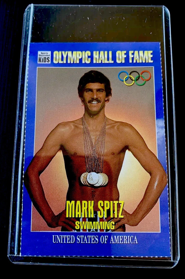 MARK SPITZ ROOKIE RARO 1995 SI PARA NIÑOS TARJETA ALTA CORTE OLÍMPICA NATACIÓN CASI NUEVO+ Foto 1 de 4