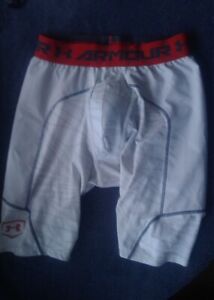 Under Armour Men's Compression Jock Shorts Size L to X-L Pre-Owned, UA Hard Cup 
