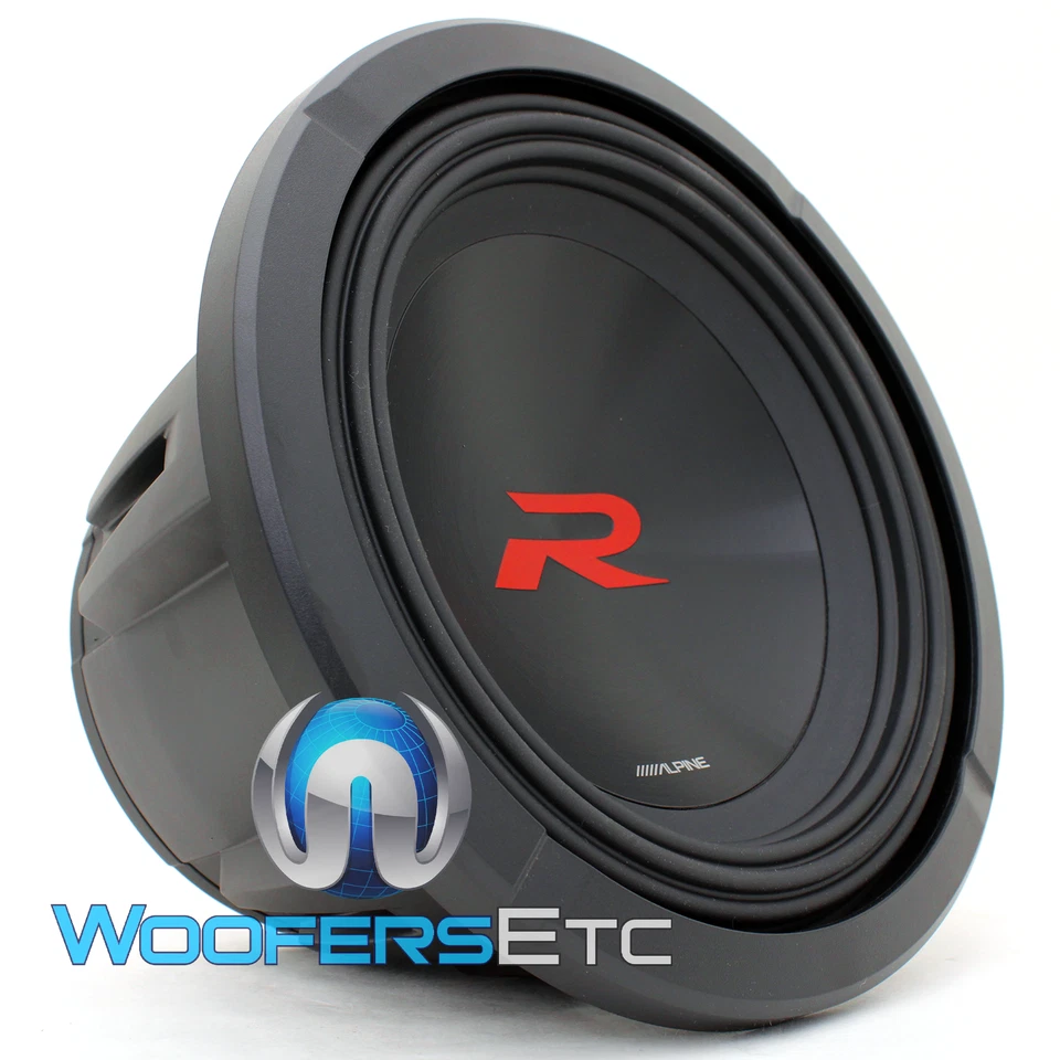 ALPINE R2-W8D4 8" SUB 1000W SUBWOOFER DUAL 4-OHM BASS CAR AUDIO SPEAKER NEW - Image 1 of 4