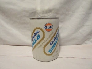 Vintage NOS Gulf Gulfpride Single-G Vinyl Quart Motor Oil - Picture 1 of 6