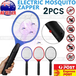 2x Bug Electric Swatter Racket Mosquito Fly Swatter Insect Killer Handheld HOT - Picture 1 of 12