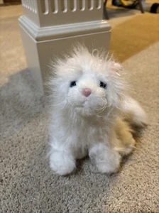 Ganz Webkinz Persian White Cat Kitty 8" Plush Stuffed Animal Blue Eyes No Code - Picture 1 of 6