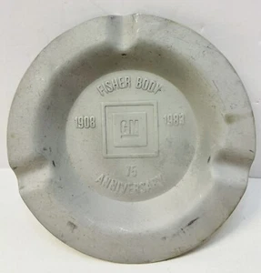 Vintage 1983 GM General Motors Fisher Body 75th Anniversary Advertising Ash Tray - Picture 1 of 4