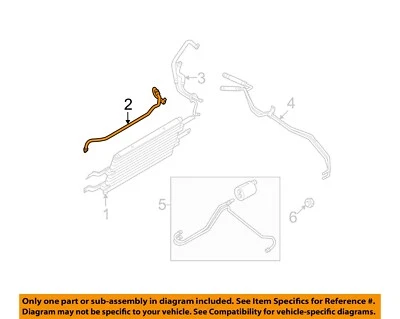 FORD OEM 08-10 F-250 Super Duty Cooling Trans Oil Cooler-Tube 7C3Z7C410A - Image 1 of 2