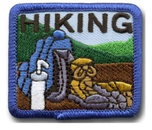 Boy Girl HIKING HIKE Hiker Trip Backpack Fun Patches GUIDES SCOUTS Miles Trail - Picture 1 of 1