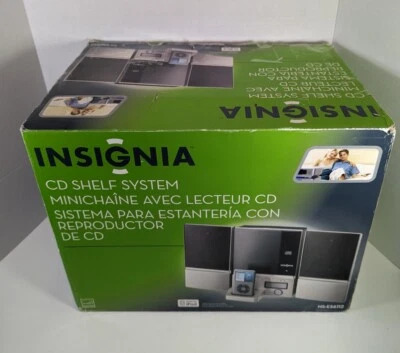 INSIGNIA NS-ES6112 CD Player Compact Shelf System iPod Dock (OPEN BOX, WORKING!) - Image 1 of 4