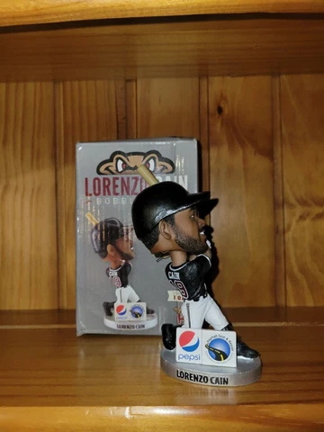 Lorenzo Cain Wisconsin Timber Rattlers Bobblehead SGA 4/16/19 NEW In Box Cover
