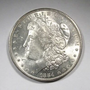 1884-O Silver Morgan Dollar UNC Coin AQ681 - Picture 1 of 3