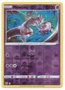 Mewtwo 056/172 Reverse Holo Brilliant Stars Pokemon Card NM - Picture 1 of 1