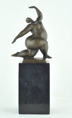Estatua Desnudo Acróbata Moderno Estilo Art Deco Estilo Bronce Sólido Firmado • 130.45€