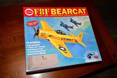 COX F8F BEARCAT BEETLE BOMB ELECTRIC POWERED CONTROL LINE PLANE  9561 Sealed - Image 1 of 3