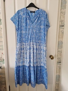 Cotton Summer Maxi Dress Size 8 Primark - Picture 1 of 1