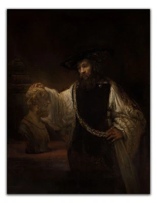 Póster de Rembrandt - Aristóteles con busto de Homero (1653) - Impresión artística vintage Foto 1 de 3