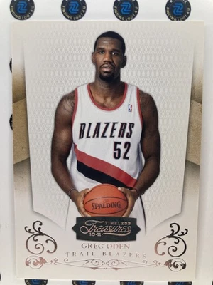 2010-11 Panini Timeless Treasures Greg Oden #22 Blazers 021/399 - Image 1 of 2