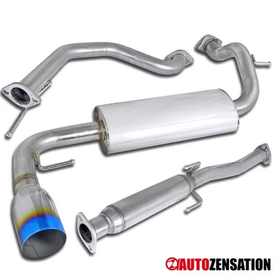 Fit 88-91 Honda CRX 3Dr Hatchback N1 Burnt Tip Exhaust Muffler Catback System Foto 1 de 4