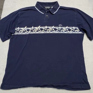 Quicksilver Poloshirt Herren Large Blau Vintage Y2K Retro Surf Hawaii Strand - Bild 1 von 6