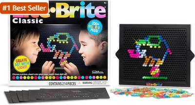 Juguete retro Lite Brite clásico, favorito - Crea arte con luz, STEM, Educationa Foto 1 de 4