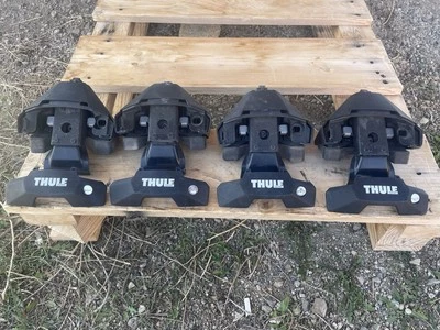 THULE EVO Abrazadera de pie y Kit de 4 Pack 710510 y 145085 para Audi A3 2004-2012 Foto 1 de 4