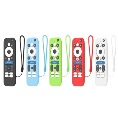Silicone Remote Control Cover AntiSlip Grip Lanyard for onn.GoogleTV Box 4KPro - Image 1 of 4