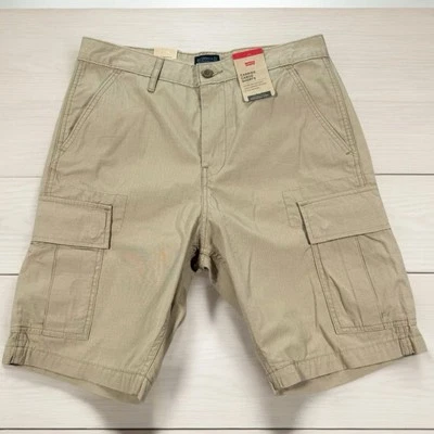 Levis Carrier Cargo Shorts Mens Sizes 29-44 Khaki Beige Pockets Hiking Outdoor - Image 1 of 4
