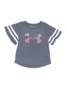 Under Armour Girls Gray Active T-Shirt 5 - Picture 1 of 2