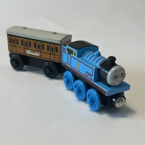 THOMAS & CLARABEL CARRIAGE Thomas Wooden Railway Train BRIO Track SEE Nia James - Picture 1 of 5