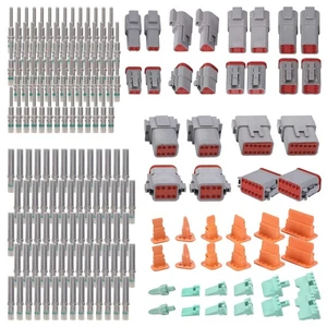 188 STÜCKE Deutsch DT Grauer Stecker Kit mit 16 Festen Kontakten im 2-, 3-,4614 - Bild 1 von 7
