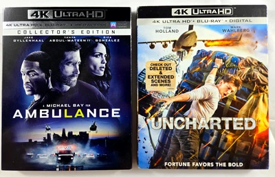 Ambulance 4K / Uncharted 4K (4K+Blu-ray+Digital+Slip Cover) ACTION - Image 1 of 4