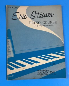 CURSO DE PIANO ERIC STEINER en cinco volúmenes ~ LIBRO UNO ~ 1960 Certificado de finalización - Imagen 1 de 20