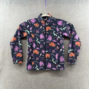 Columbia Girls Size L (14/16) full zip animal print all over fleece Jacket - Picture 1 of 9