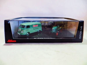 SCHUCO 03432 'KRAMER TRACTOR & VW T1 PANEL VAN' EDITION 1:43 MIB/BOXED. RARE - Picture 1 of 8