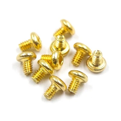 Yeah Racing Stainless Steel Gold Coated Hex Socket Button Head Machine Screw (M2 - Image 1 of 2