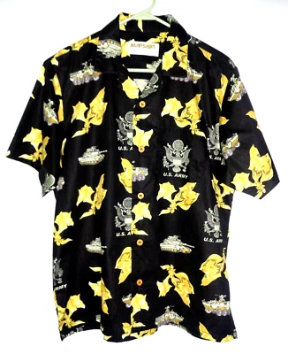 Men's Short Sleeve Button Up US Army Kamp Shirt by Eagle Crest-Size LG(see note) - Image 1 of 4