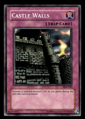 Tarjeta común Yugioh Castle Walls SDK-049 Foto 1 de 2