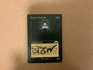 MTG Magic Keeper of the Dead Signed Artist Proof with Sketch x1 Exodus EXO Brom - Picture 1 of 2
