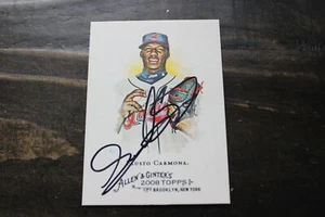 FAUSTO CARMONA CLEVELAND INDIANS AUTOGRAPHED CARD - Picture 1 of 1