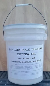 5 GAL. PAIL of LAPIDARY MINERAL OIL USED IN ROCK SAW'S AS A COOLANT & LUBRICANT - Picture 1 of 5