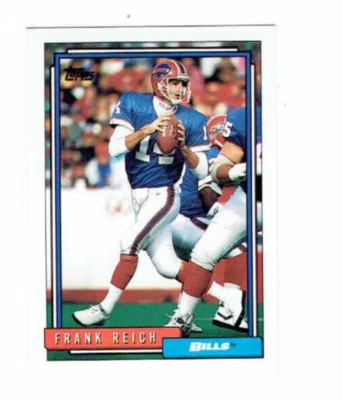 Frank Reich Buffalo Bills QB #524 Topps 1992 Football Card - Image 1 of 2