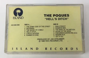 THE POGUES “Hell’s Ditch” PROMO Cassette Tape NFS Rare 90s Folk Rock Island - Picture 1 of 8