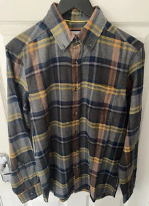 Ditch Plains Flannel Men's Shirt Size UK Small Long Sleeve Check Plaid In VGC - Picture 1 of 7