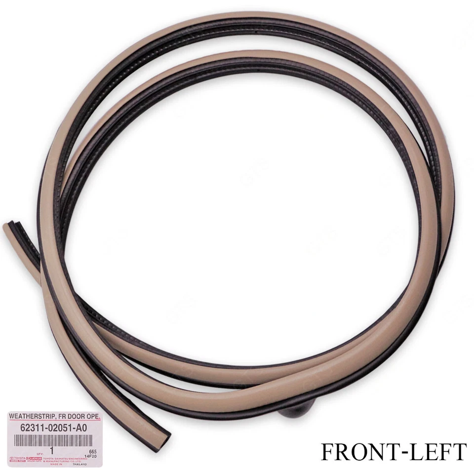 Front Left Door Rubber Weatherstrip Seal For Toyota Corolla Altis 2001 2007 Foto 1 de 4